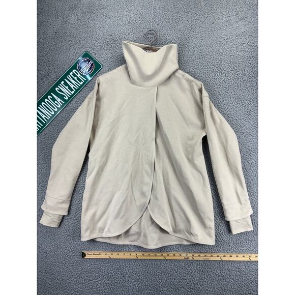 Nike Maternity Sweatshirt Womens Small Tan Brown Pregnancy Clothes Pullover NEW - Picture 1 of 8